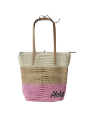 women popular beach bag vintage straw shoulder bag