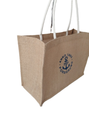 Nice Design Jute Large Bags, with Laminated coted , Waterproof Customized Logo durable Large Capacity Bags