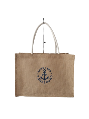 Nice Design Jute Large Bags, with Laminated coted , Waterproof Customized Logo durable Large Capacity Bags