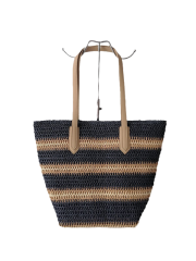 Durable Paper Straw Beach Tote Bags, Customized Fashion Summber Tote Bags