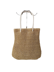 New Design Paper Straw Bags with Durable Cotton Handle