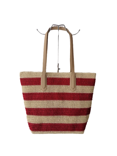 Durable Paper Straw Beach Tote Bags, Customized Fashion Summber Tote Bags