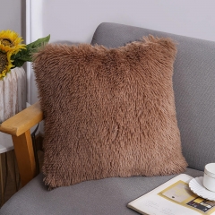 Soft Faux Fur Plush Decorative Throw Pillow Covers Cute Cushion