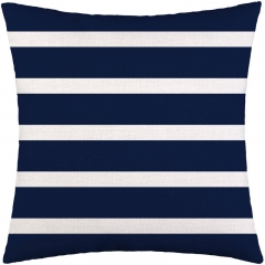 Navy Blue Pillow Cover Hamptons Cushion Cover Coastal Cushion Cover