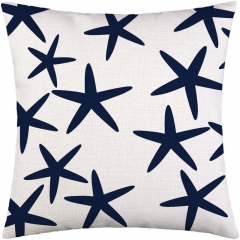 Navy Blue Pillow Cover Hamptons Cushion Cover Coastal Cushion Cover