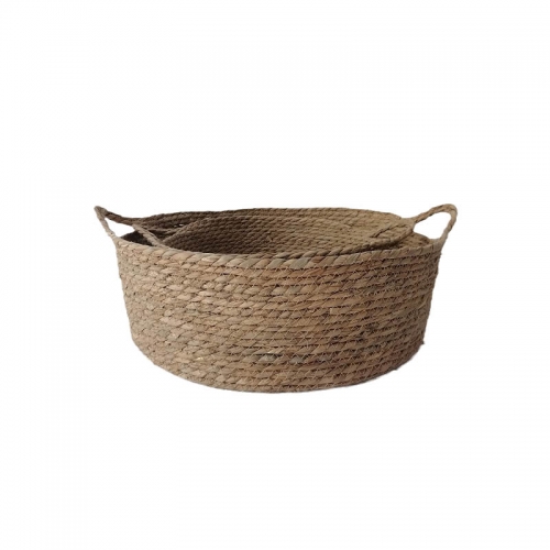 Storage basket weaving basket sorting straw cosmetics