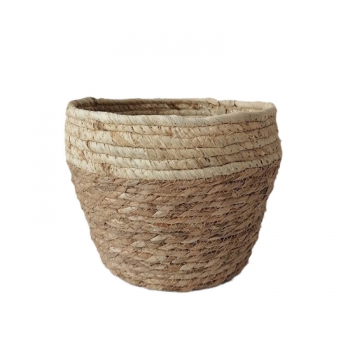 Environmental Durable Seagrass Woven Storage Round Basket