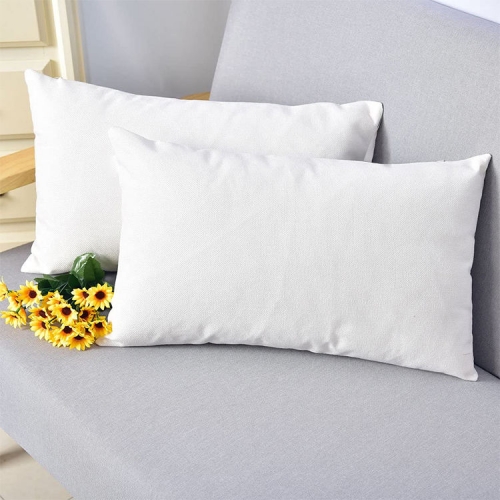 Linen Polyester Blank Sublimation Pillow Decorative Square Throw Pillow