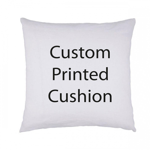 custom design printed decorative cotton throw pillow