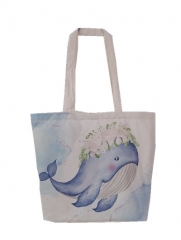 Eco-friendly durable cotton canvas shopper tote bag