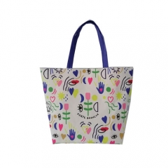 RSAIRUN TOTE BAG LADY FABRIC SHOPPER BAG with Zipper