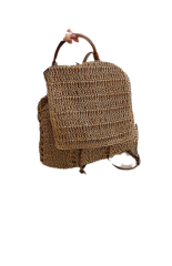 Summber beach backpack bag straw crochet crochet raffia bag