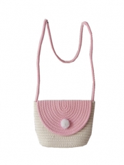 COTTON ROPE WOMEN Shoulder Bags Purse Round Crossbody Bags