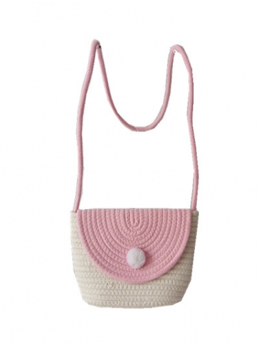 COTTON ROPE WOMEN Shoulder Bags Purse Round Crossbody Bags