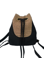 Summber beach backpack bag straw crochet crochet raffia bag