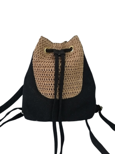 Summber beach backpack bag straw crochet crochet raffia bag