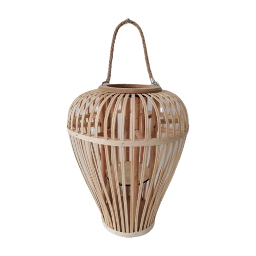 Bamboo rattan wind lamp candlestick floor hanging decoration decoration model hotel home dining table