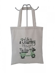 Promotional Personalized Blank Plain Cotton Canvas Bags Reusable Shopping Cotton Tote Bags With Custom Printed Logo