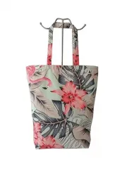 Color Printing Canvas Tote Bags Reusable Cotton Linen Shopping Grocery Storage Handbags