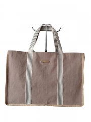 Hot selling high Quality 2023 Casual Canvas Bag With Zipper Large Size Shoulder Cotton Canvas Shopping Bag