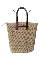 Wholesale Custom Summer Straw paper Bag Tote Beach Bag Paper Straw Beach Bags Personalized For Ladies