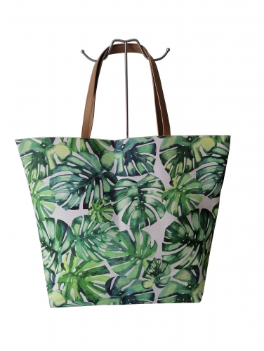 Trend High Quality Beach Tote Bags With Coconut Tree Handbags Fashion Women Summer Tropical leaf Shoulder Bags