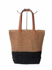 Wholesale Custom Summer Straw paper Bag Tote Beach Bag Paper Straw Beach Bags Personalized For Ladies