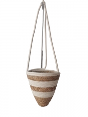 Straw Woven Hanging Basket Flower Plant Flowerpot For Indoor Decoration Potted Plant Hanging Home Decor Housewarming Gift