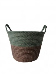 New Design Eco friendly Straw Woven Flower Pot Foldable Wholesale Grass Planter Plant Baskets for Garden Decoration