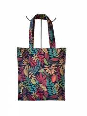 Color Printing Canvas Tote Bags Reusable Cotton Linen Shopping Grocery Storage Handbags