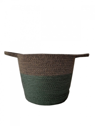 Wholesale round seagrass Woven Baskets plant pots for garden planting flower basket pot straw basket for plants