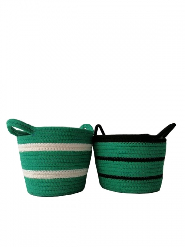 Wholesale round seagrass Woven Baskets plant pots for garden planting flower basket pot straw basket for plants