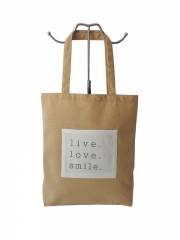 Custom Your Own Shopping Bags Canvas Cotton Tote Bag Blank Calico Shopper Bags With Logo Printed