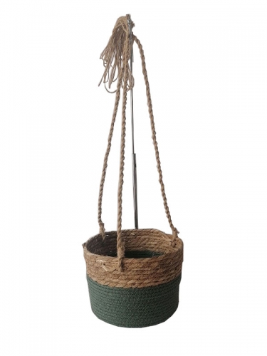 Straw Woven Hanging Basket Flower Plant Flowerpot For Indoor Decoration Potted Plant Hanging Home Decor Housewarming Gift