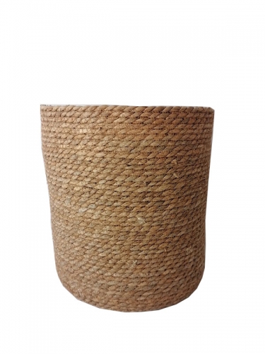 New Design Eco friendly Straw Woven Flower Pot Foldable Wholesale Grass Planter Plant Baskets for Garden Decoration