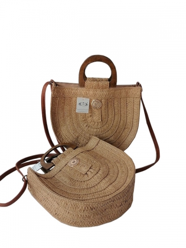 Hand-made Straw Bag Top Handle Handbags Luxury Designer Woven Shoulder Bag Raffia Summer Vacation Casual Bags for Woman