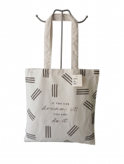 Eco Promotional Custom Logo Shopper Reusable cotton shopper bag