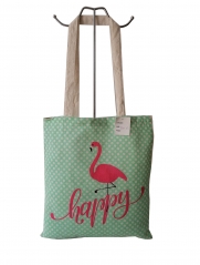 Cotton Reusable shopper bag and promotion bag for school bag