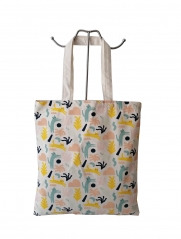 Eco Promotional Custom Logo Shopper Reusable cotton shopper bag