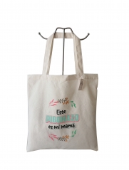 Eco Promotional Custom Logo Shopper Reusable cotton shopper bag