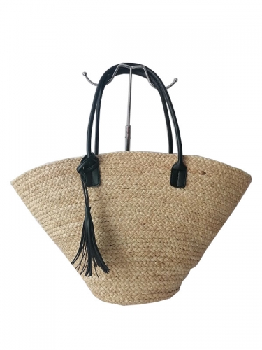 Custom Large Capacity Travel Swimming Woven Straw Bucket Bag Women Basket Beach Tote Bag