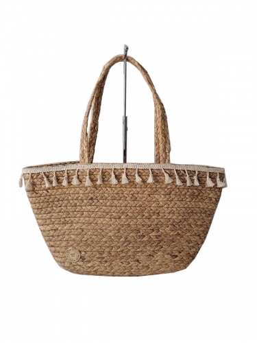 Custom Large Capacity Travel Swimming Woven Straw Bucket Bag Women Basket Beach Tote Bag