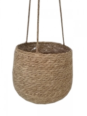 Straw Woven Hanging Basket Flower Plant Flowerpot For Indoor Decoration Potted Plant Hanging Home Decor Housewarming Gift