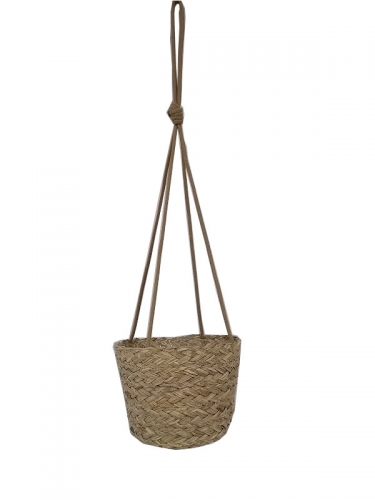 Straw Woven Hanging Basket Flower Plant Flowerpot For Indoor Decoration Potted Plant Hanging Home Decor Housewarming Gift