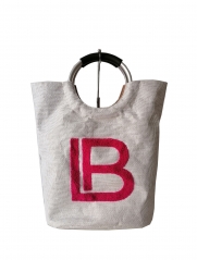 Custom Canvas Tote Bags Printed Logo Customized Shopping Bags Canvas Tote Bag With metal handle