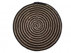 Large Round Seagrass Straw Floor Seating Cushion/woven Pouf Stool Art Carton Box Natural Abstract Rattan Support Rope