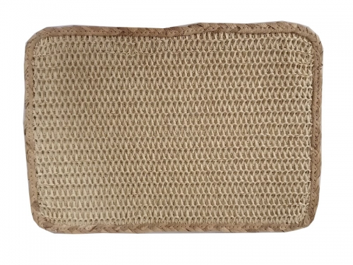 Large square cotton Straw Floor Seating Cushion/woven Pouf Stool Art Carton Box Natural Abstract Rattan Support Rope