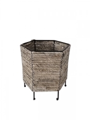 New Design Eco friendly Straw paper Woven Flower Pot Foldable Wholesale Grass Planter Plant Baskets for Garden Decoration