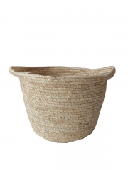 Grass flowerpot wholesale handmade flower basket Natural straw flower basket for planter