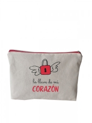 New Look Custom Cotton Bags Wholesale Portable Print Logo Cotton Canvas Small custom zip make up cotton pouch bag/Cosmetic Bag Makeup Bag With lining change purse